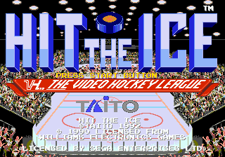 Hit the Ice Title Screen